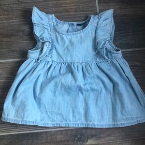 Gap denim flutter sleep top